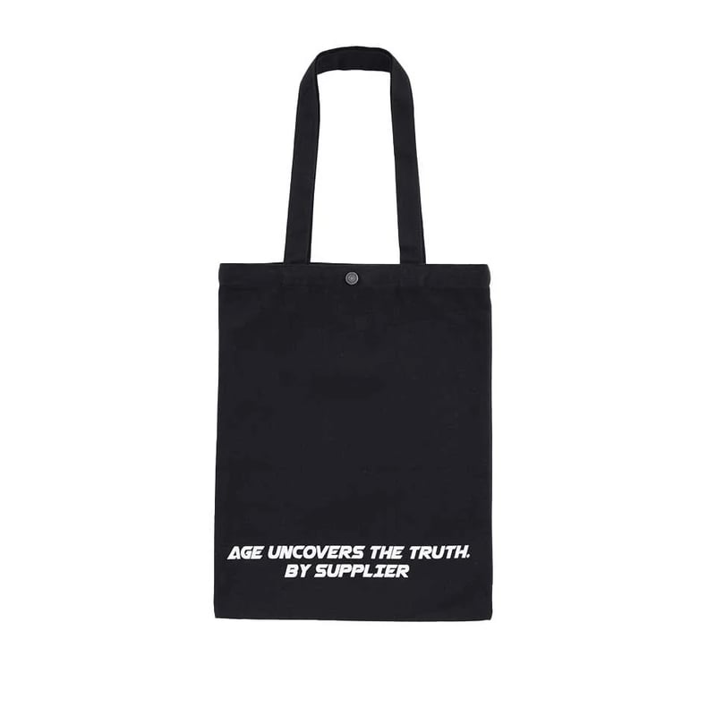 AGE FACTORY×SUPPLIER Logo Tote Bag (Black)｜エイジフ