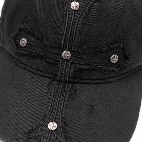 SUPPLIER CROSS PATCH 6 PANEL CAP (Black)｜サプライヤー クロス パッチ 6パネルキャップ（ブラック）
