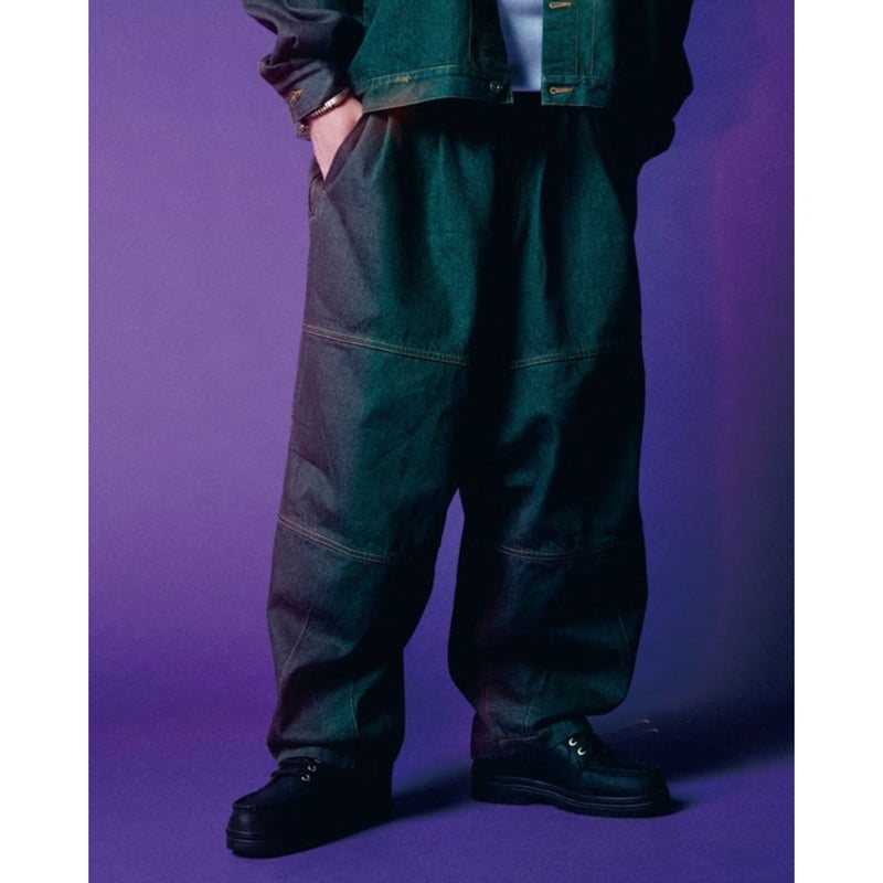 TIGHTBOOTH DENIM BALLOON PANTS (Dark Green) | タ