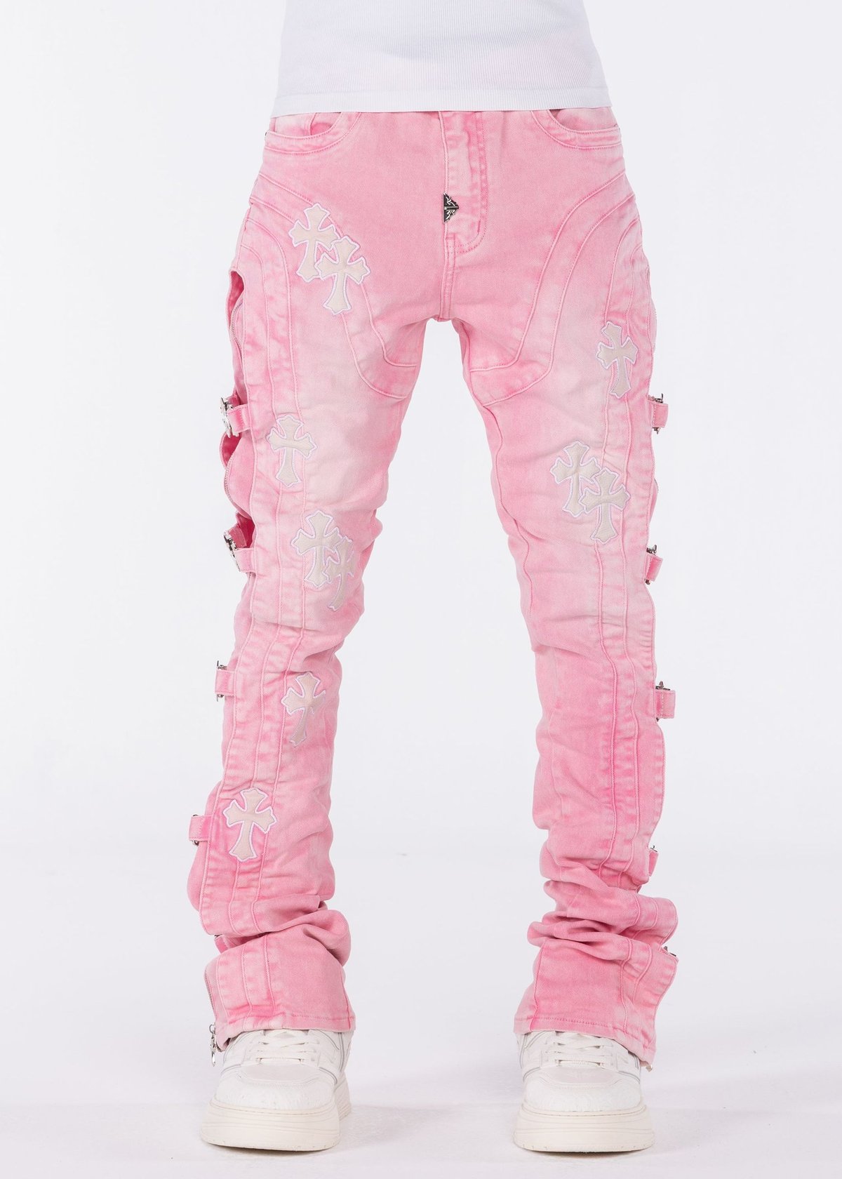 GUAPI French Rose Cross Buckle Denim (French Ro