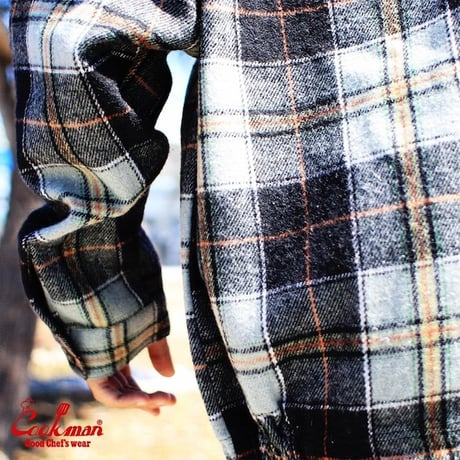 Cookman Delivery Jacket Woolmix Tartan Canadian (Black)｜クックマン デリバリージャケット ウールミックス タータン カナディアン（ブラック）