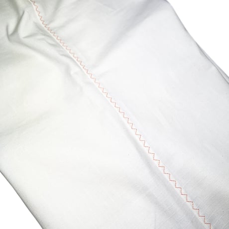 JOHN SOFIA Jagged Stitch Ripstop Trousers (White/Org, White/Blu)｜ジョンソフィア ジャグドステッチ リップストップトラウザーズ