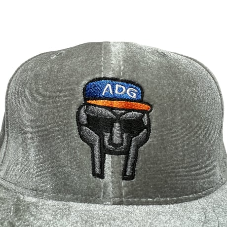 ADG Metal Face Velvet Snapback (Gray)｜エーディージー メタルフェイス ベルベット スナップバック（グレー）