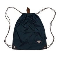 JOHN SOFIA Nylon Knapsack (BLACK/BROWN)｜ジョンソフィア ナイロン ナップサック（ブラック／ブラウン）