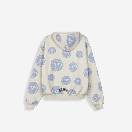 GRIMEY CHIEF WATCHER BOXY HOODIE & SWEATSHORTS SET-UP (OFF WHITE)｜グライミー セットアップ（オフホワイト）