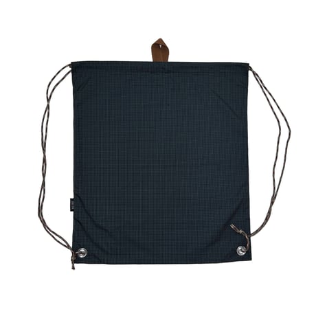 JOHN SOFIA Nylon Knapsack (BLACK/BROWN)｜ジョンソフィア ナイロン ナップサック（ブラック／ブラウン）