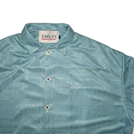 JOHN SOFIA Fresh Wind SS Shirts (Sky/Mint, Sky/Wht, Sky/Blk)｜ジョンソフィア フレッシュウィンド ショートスリーブシャツ