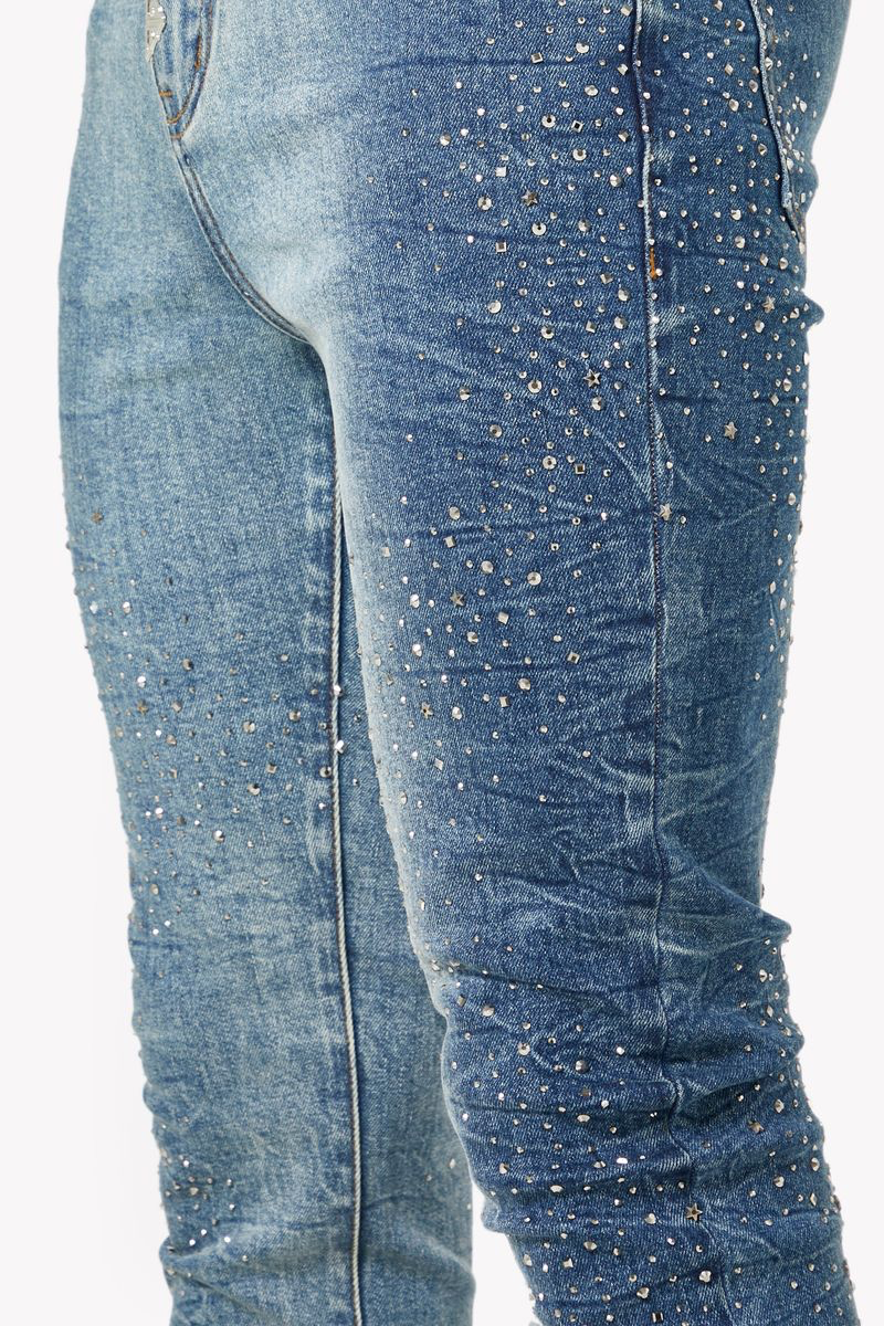 GUAPI Acid Blue Starry Sky Denim (Blue) | グアピ ア