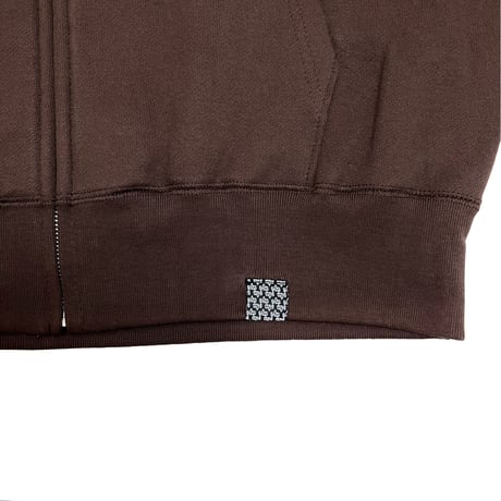 ADG Metal Face Zip Hoodie (Heather Gray, Brown)｜エーディージー メタルフェイス ジップフーディー（ヘザーグレー/ブラウン）