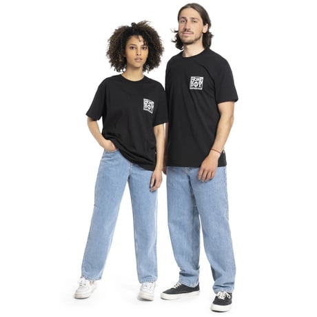 HOMEBOY OLD SCHOOL TEE (BLACK)｜ホームボーイ オールドスクール ティーシャツ（ブラック）