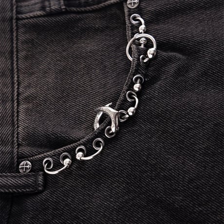 SUPPLIER Switching Pierced Baggy Jeans (BLACK)｜サプライヤー スウィッチング ピアスト バギージーンズ（ブラック）