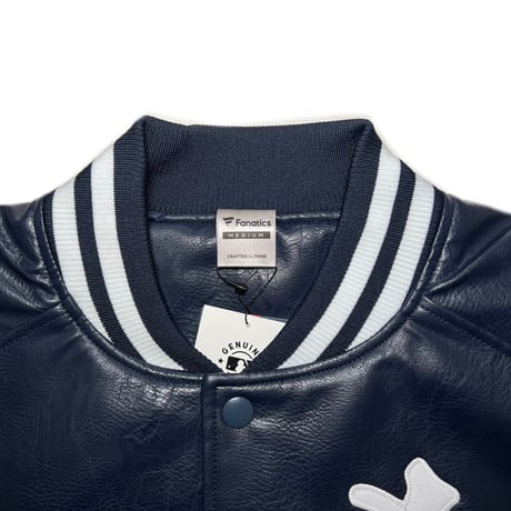 Fanatics NY Yankees Kanji PU Jacket (Navy)｜ファナティクス ニューヨークヤンキース 漢字 PUジャケット（ネイビー）