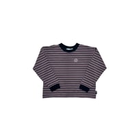 JOHN SOFIA Women’s Border L/S TEE (Gray&Pink)｜ジョンソフィア ウィメンズ ボーダー ロングスリーブ ティー (グレー＆ピンク)