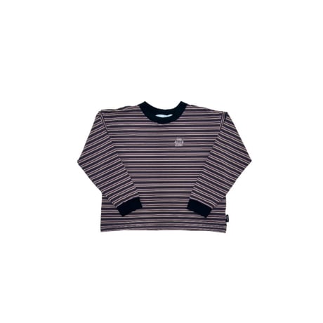 JOHN SOFIA Women’s Border L/S TEE (Gray&Pink)｜ジョンソフィア ウィメンズ ボーダー ロングスリーブ ティー (グレー＆ピンク)