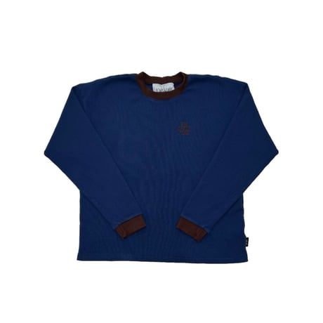 JOHN SOFIA RINGER THERMAL KNIT (NAVY)｜ジョンソフィア リンガー サーマル ニット（ネイビー）