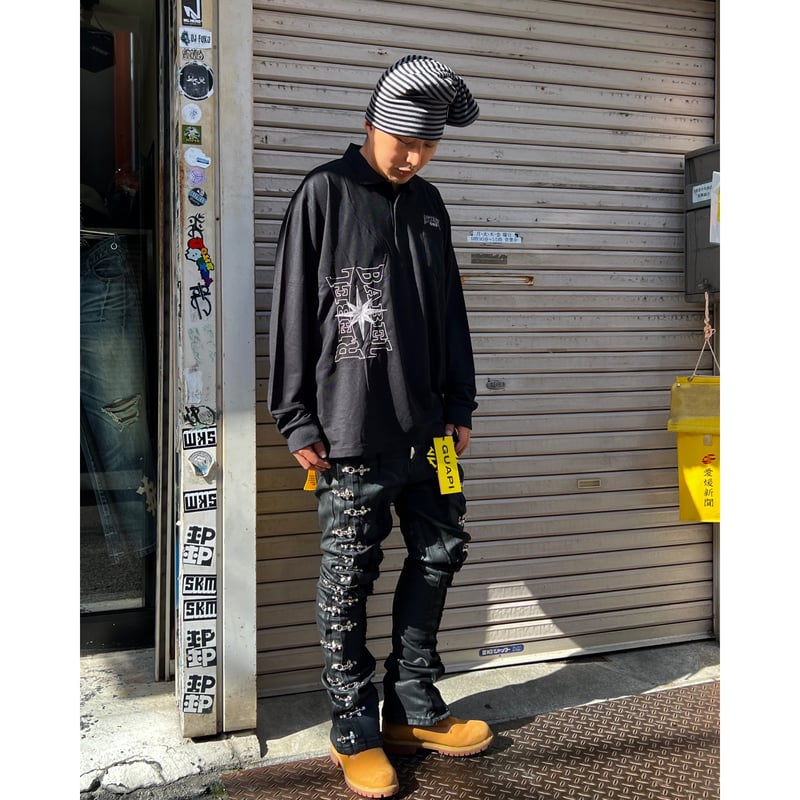 GUAPI Obsidian Black Aviation Clasp Denim (Blac