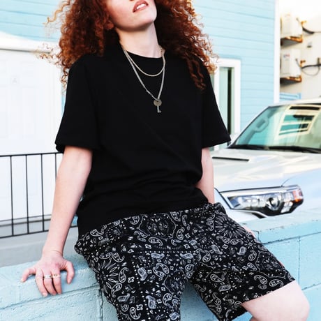 Cookman Chef Pants Short Light Paisley (Black)｜クックマン シェフパンツ ショート ライトペイズリー（ブラック）