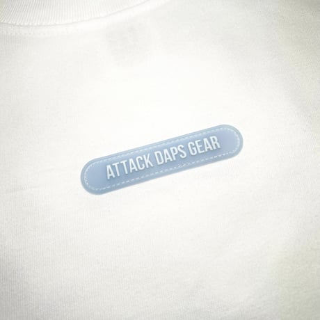 ADG Rubber Badge Drawcord Tee (WHT)｜エーディージー ラバーバッジ ドローコード ティーシャツ（ホワイト）