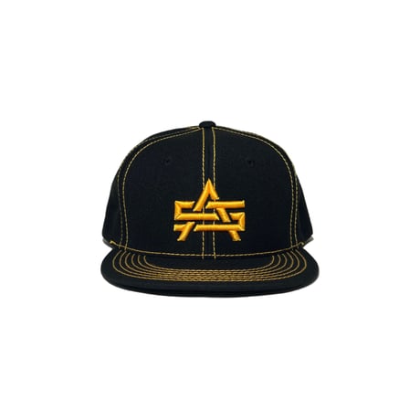 ADG AS Logo Stitch Snapback (Yel)｜ADG ASロゴ ステッチ スナップバック（イエロー）