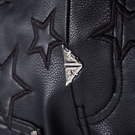 GUAPI Obsidian Black Stars Leather Shorts (Black)｜グアピ オブシディアン ブラック スターズ レザーショーツ（ブラック）