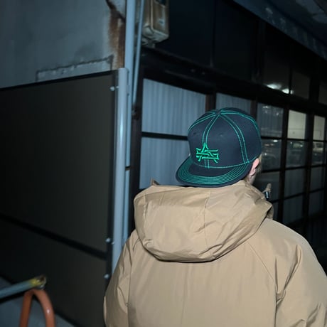 ADG AS Logo Stitch Snapback (Grn)｜ADG ASロゴ ステッチ スナップバック（グリーン）