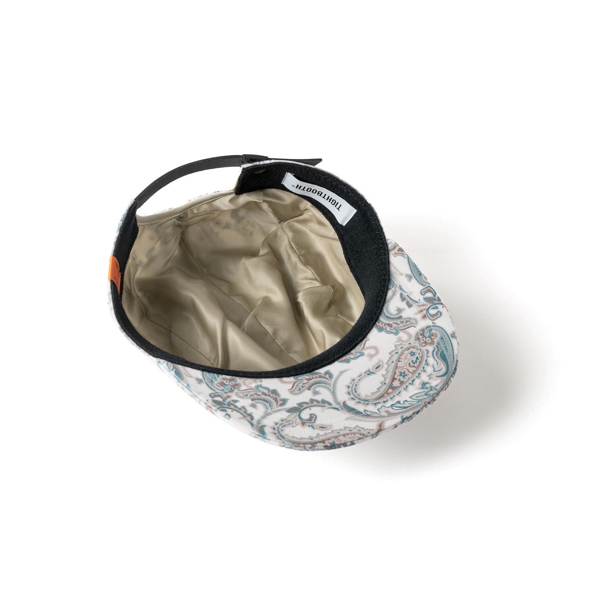 TIGHTBOOTH PAISLEY VELOUR CAMP CAP (Ivory, Blac...