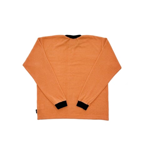 JOHN SOFIA Ringer Thermal Knit (Orange Border)｜ジョンソフィア リンガー サーマルニット（オレンジボーダー）