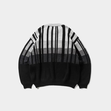 TIGHTBOOTH x 紅桜 / JQ KNIT SWEATER (Black)｜タイトブース × 紅桜 ジャカード ニットセーター（ブラック）