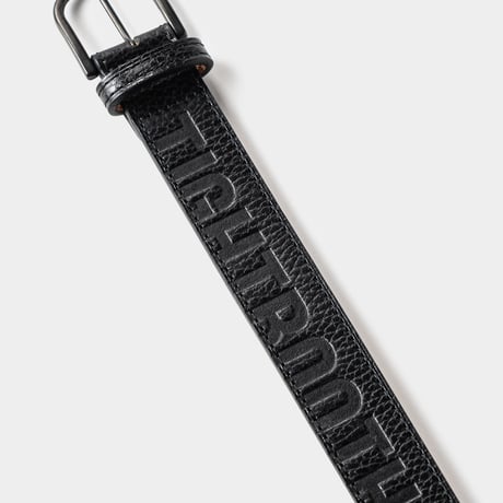 TIGHTBOOTH LEATHER LOGO BELT (Black)｜タイトブース レザー ロゴ ベルト（ブラック）
