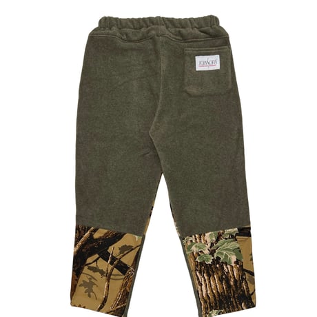 JOHN SOFIA Paneled High-Grade Fleece Pants (Olive/Realtree)｜ジョンソフィア パネルド ハイグレード フリースパンツ（オリーブ/リアルツリー）