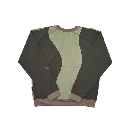 JOHN SOFIA Earth Wave Crewneck (Army2/6)｜ジョンソフィア アースウェーブ クルーネック（アーミー2/6）