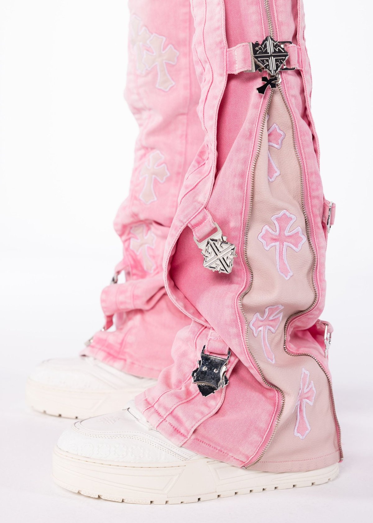 GUAPI French Rose Cross Buckle Denim (French Ro