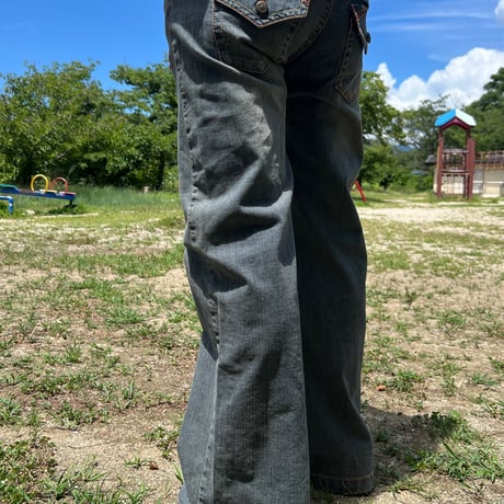 JOHN SOFIA Lowrise Flare Denim (Vintage Blue)｜ジョンソフィア ローライズ フレアデニム（ヴィンテージブルー）