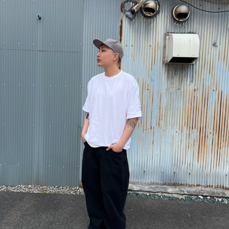 ADG Script Drawcord Tee (Wht)｜エーディージー スクリプト ドローコードTシャツ（ホワイト）