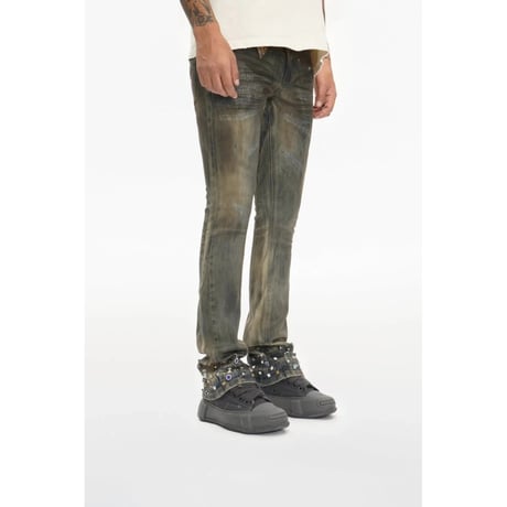 VALABASAS ION LT DIRT VINTAGE WASH WAXED STACKED JEAN｜ヴァラバサス アイオンLT ダート ヴィンテージウォッシュ ワックスドデニム