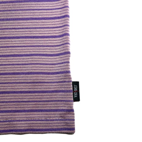 JOHN SOFIA RINGER BORDER SS TEE (LT. PURPLE)｜ジョンソフィア リンガー ボーダー ショートスリーブ ティー（ライトパープル）