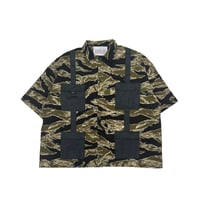 JOHN SOFIA RIPSTOP TACTICAL SHIRT (TIGER CAMO)｜ジョンソフィア リップストップ タクティカル シャツ（タイガーカモ）