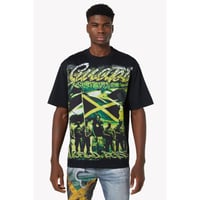 GUAPI × Vybz Kartel White World Boss Tee V1 (White)｜グアピ × バイブス・カーテル ホワイト ワールドボス Tシャツ V1（ホワイト）