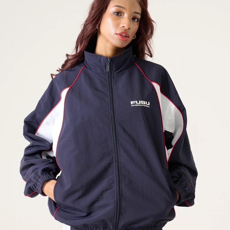 FUBU LFYT ネイビー セットアップ上下値下げ交渉可能 FUBU TRACK JACKET & PANTS “SET-UP” (NAVY)｜フブ トラ
