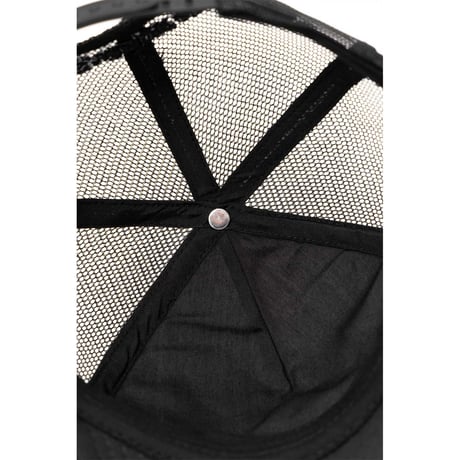 SUPPLIER Cross Leather Patch Mesh Cap (BLACK/WHITE)｜サプライヤー クロス レザー パッチ メッシュキャップ（ブラック／ホワイト）