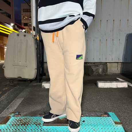 JOHN SOFIA After Zone Fleece Trousers (Beige/Black)｜ジョンソフィア アフターゾーン フリーストラウザーズ（ベージュ/ブラック）
