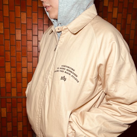 ATTACK ORIGINAL “CONCEPT” Harrington Jacket (Beige)｜アタックオリジナル “コンセプト” ハリントンジャケット（ベージュ）