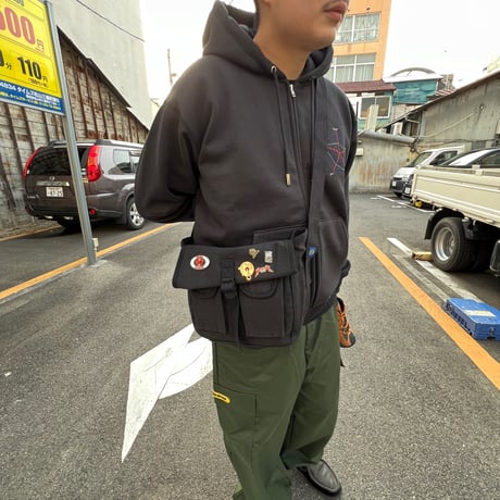 JOHN SOFIA Pins Custom Army Shoulder (Black)｜ジョンソフィア ピンズカスタム アーミーショルダー（ブラック）