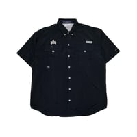 AFC PFG “AS Logo” Custom S/S Shirts (BLACK)｜アタックフィッシングクラブ ピーエフジー “エーエス ロゴ” カスタム ショートスリーブ シャツ (ブラック)