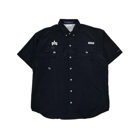 AFC PFG “AS Logo” Custom S/S Shirts (BLACK)｜アタックフィッシングクラブ ピーエフジー “エーエス ロゴ” カスタム ショートスリーブ シャツ (ブラック)