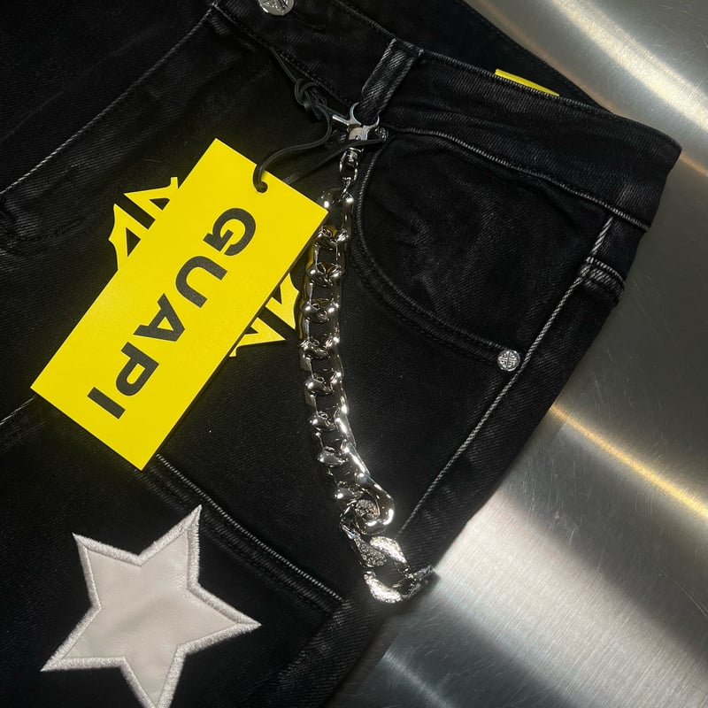GUAPI Obsidian Black Vintage Stars Denim (Black