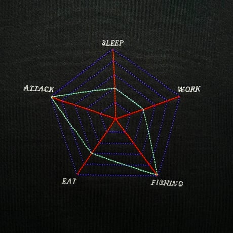 ADG “Graph” Zip Hoodie (Black)｜エーディージー “グラフ” ジップフーディー（ブラック）