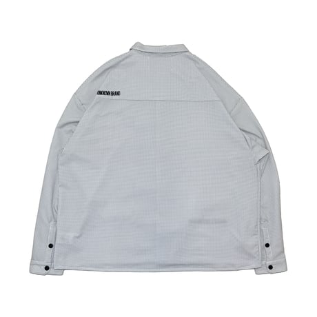 JOHN SOFIA Logo Squares LS Shirt (White)｜ジョンソフィア ロゴスクエアーズ ロングスリーブシャツ（ホワイト）