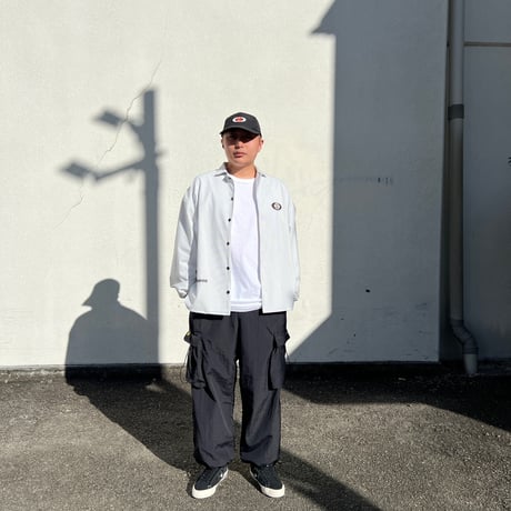JOHN SOFIA Logo Squares LS Shirt (White)｜ジョンソフィア ロゴスクエアーズ ロングスリーブシャツ（ホワイト）