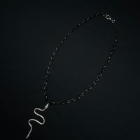 JOHN SOFIA “NAHASH”  chain necklace (Obsidian Black)｜ジョンソフィア ナハッシュ チェーン ネックレス (オブシディアン ブラック)